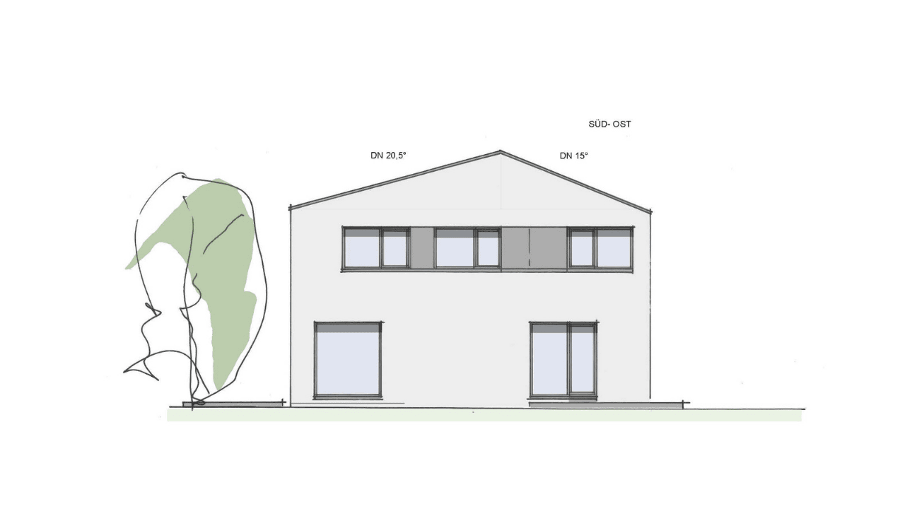 Grundriss Einfamilienhaus mit Einliegerwohnung